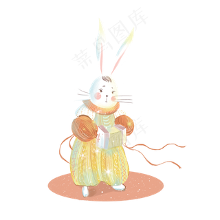 儿童节兔子玩具素材