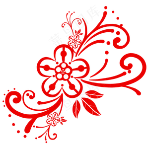 镂空花纹窗花剪纸花纹