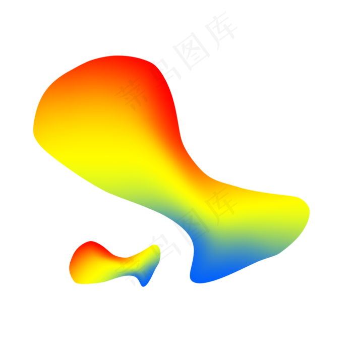 红黄蓝流体渐变矢量元素,免抠元素(2000*2000px)psd模版下载