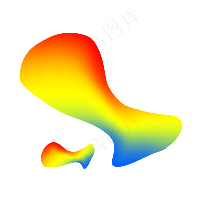 红黄蓝流体渐变矢量元素,免抠元素(2000*2000px)psd模版下载