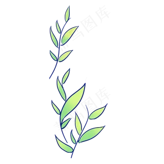 卡通植物绿叶下载