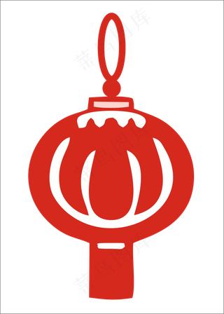 中式复古花纹红色灯笼,免抠元素