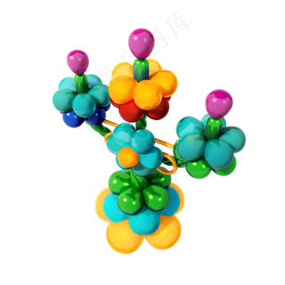 蜡烛造型气球png图