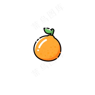 黄色水果橘子果汁装饰