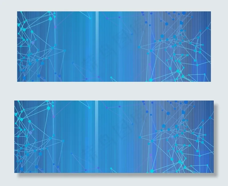 商务科技云端蓝色banner