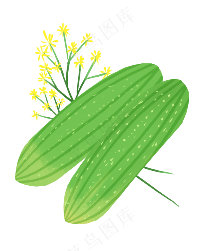 小满绿色植物装饰(2480X3099(DPI:300))psd模版下载