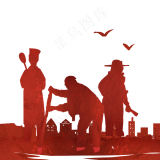 劳动人民剪影