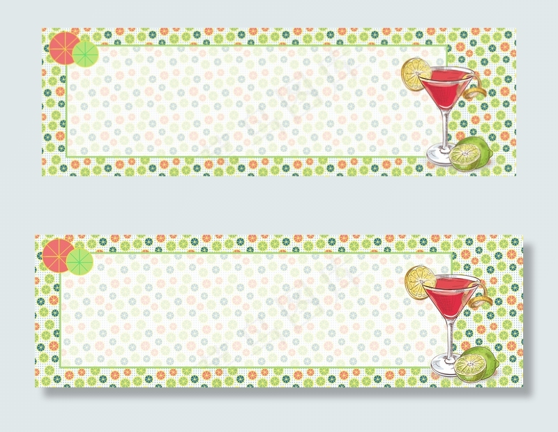 水果饮料手绘背景