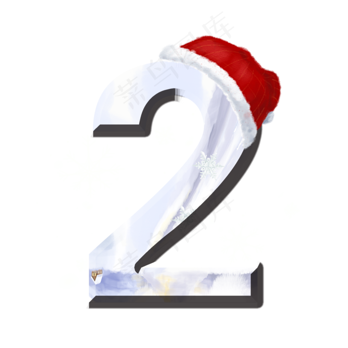 大雪节气数字2(2000*2000px 	      )psd模版下载