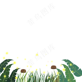 春天里可爱小花朵炫光免抠图