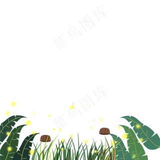 春天里可爱小花朵炫光免抠图