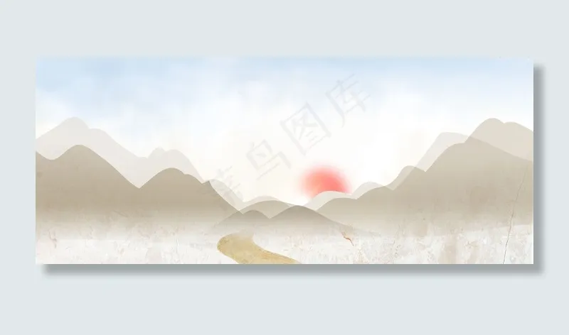 中国风黄色渐变复古父亲节banner(1920*800px 	       )psd模版下载