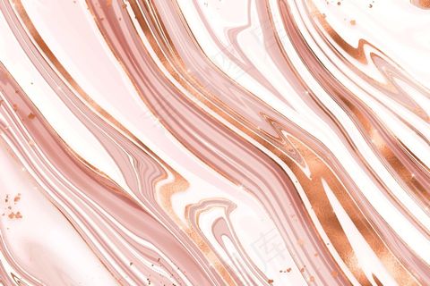 金色光泽纹理的液体大理石背景