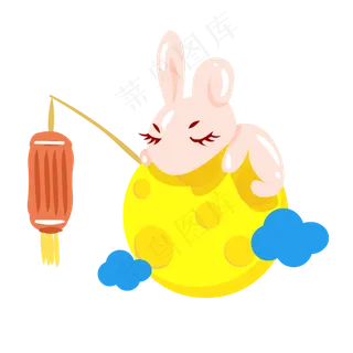 中秋月亮兔子灯笼