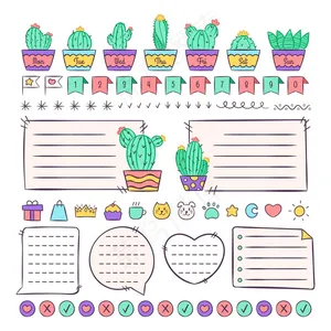 手绘项目符号轴颈元件