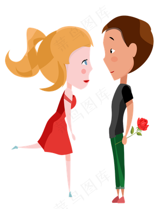 七夕情人节情侣ai素材