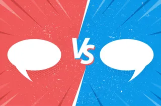 与喜剧背景下的言语泡沫对比