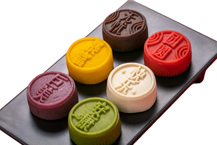 六种口味的月饼(2000X1333(DPI:300))psd模版下载
