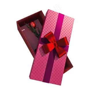 精致玫瑰花礼盒png图