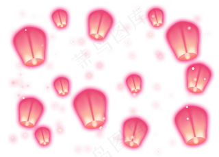 元宵节祈福祈愿孔明灯