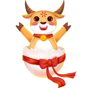 2021元旦牛年小牛