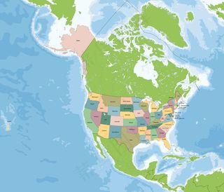 美利坚合众国地图