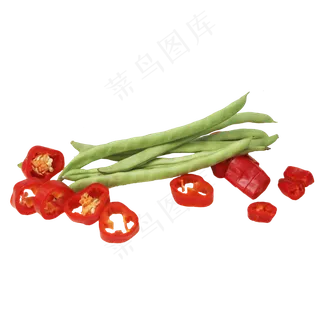 豆角辣椒蔬菜组合