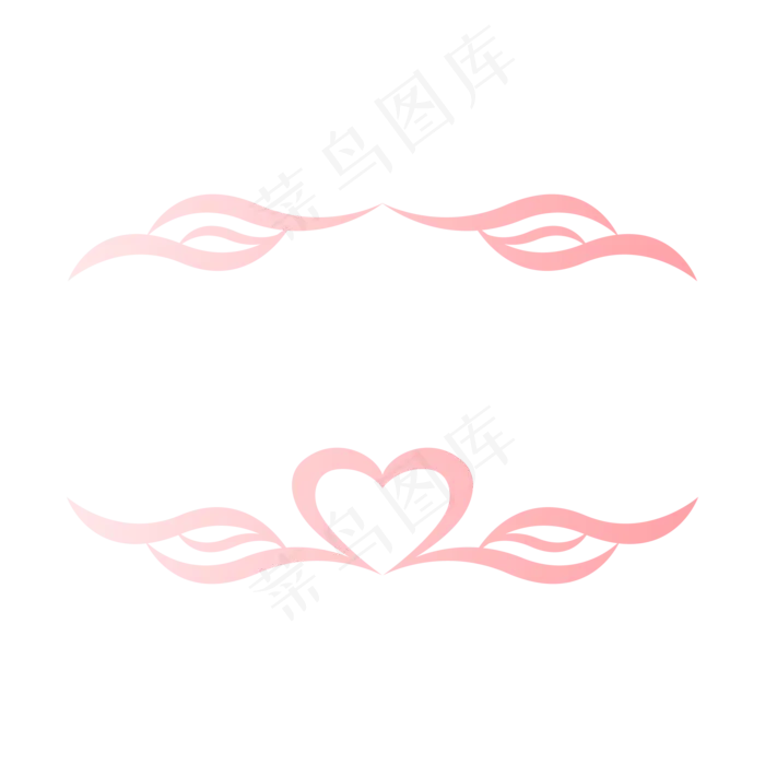 七夕节爱心边框(2000*2000px 300 dpi )ai矢量模版下载
