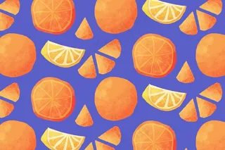 橘子水果图案