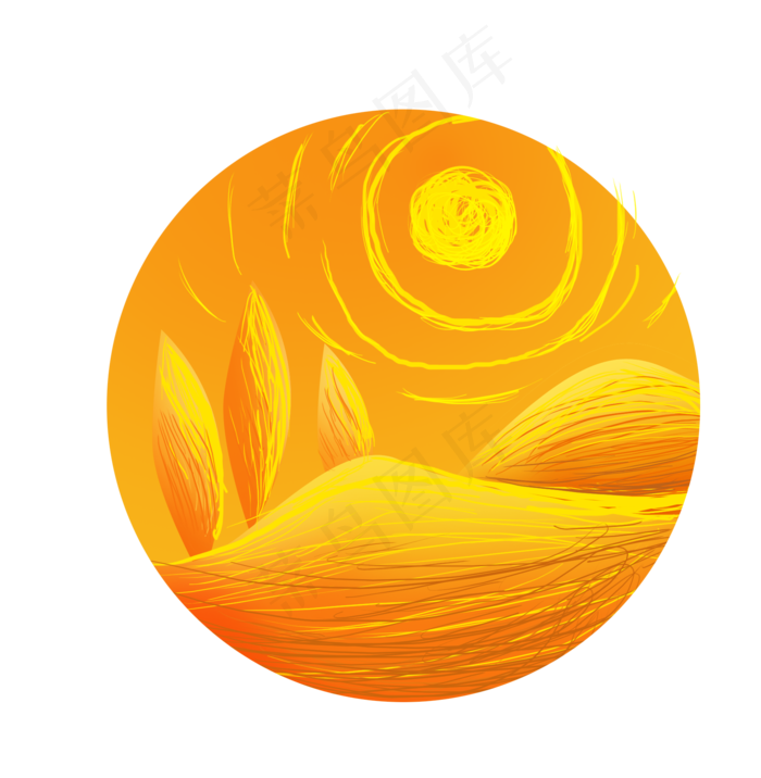 秋分金黄色的秋天