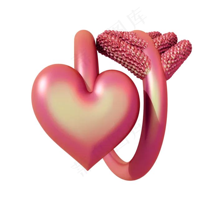 蒸汽波爱心箭png图(2000X2000(DPI:300))psd模版下载