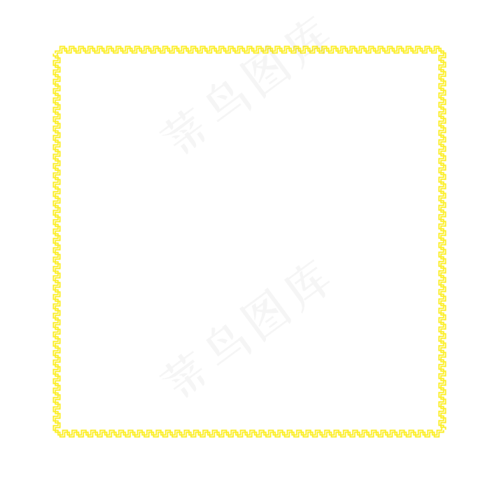 黄色古风边框