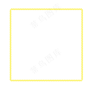 黄色古风边框