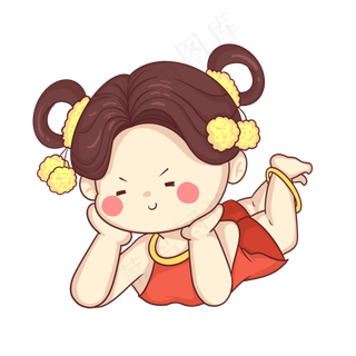 新年福娃年画娃娃