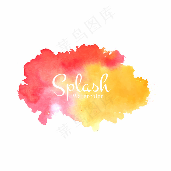装饰性水彩飞溅设计背景