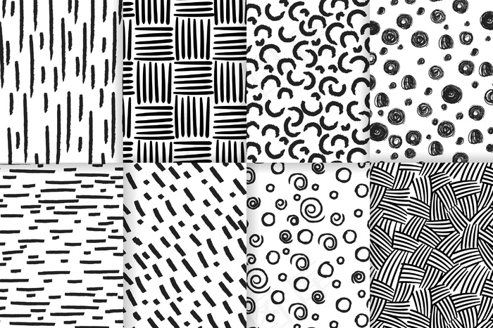 手绘抽象图案集