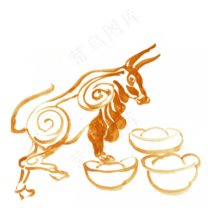 攀登的牛(4724X4724(DPI:300))psd模版下载
