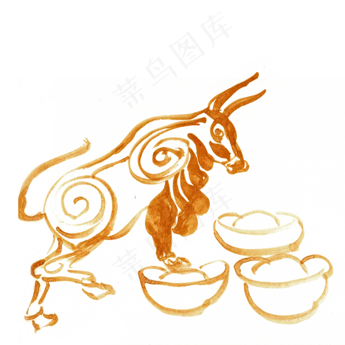 攀登的牛(4724X4724(DPI:300))psd模版下载