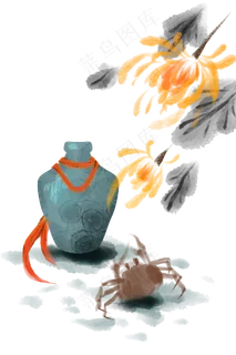 重阳节敬老节菊花酒水