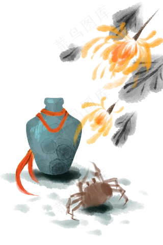 重阳节敬老节菊花酒水