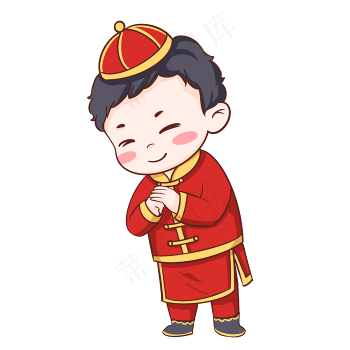 新年过新年福娃(3000X3000(DPI:300))psd模版下载