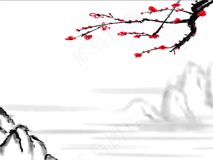 水墨山水风背景