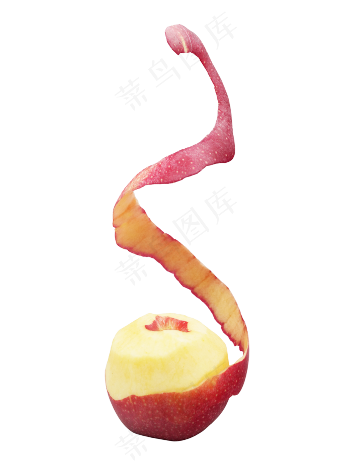 削皮的红苹果