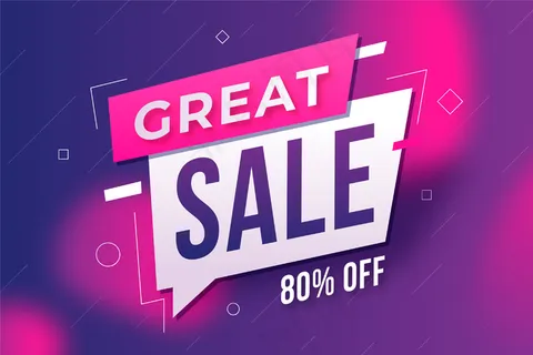 抽象多彩的销售背景