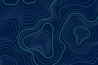 地形图等高线俯视图