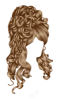 头发、假发、长发 