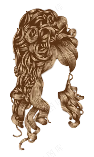 头发、假发、长发 