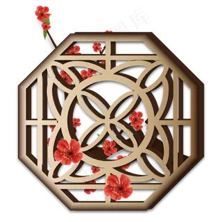 中国风传统窗户装饰