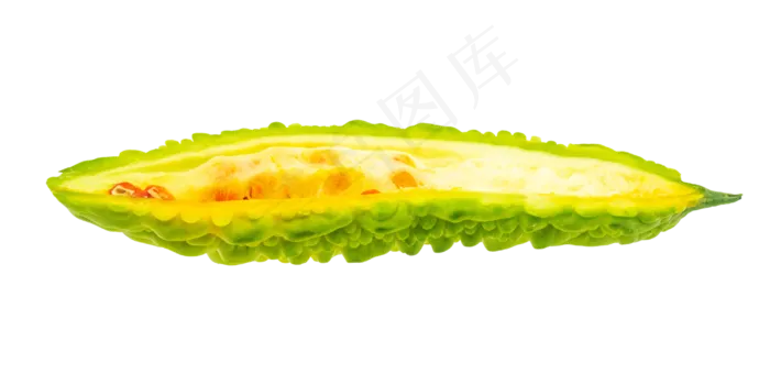 美食食材半个苦瓜(3500X2004(DPI:300))