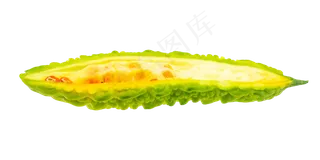 美食食材半个苦瓜